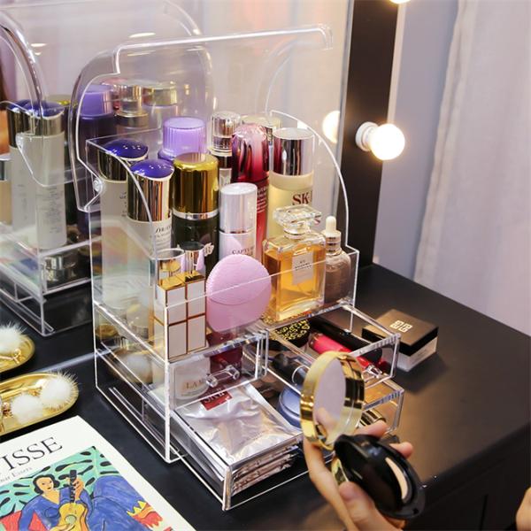 Ящики хранения пылезащитных водоустойчивых акриловых организаторов макияжа косметические