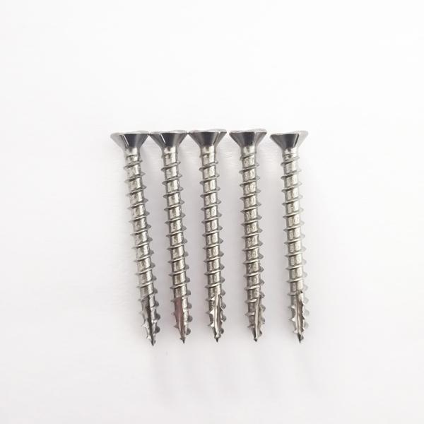 Square Socket Flat Head 304 SS DEK Chipboard Screw T17 SQ Drive With Four Ribs