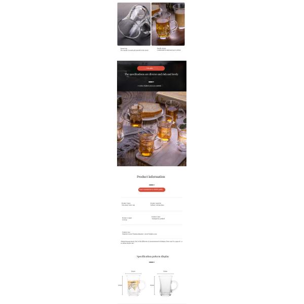 Customized Logo Acceptable Luxury Ceramic Plastic Espresso Glass Cups for Indoor Space