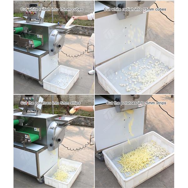 Double head vegetable cutting machine papaya chieh qua pumpkin wax gourd Ginger Potato Carrot radish Taro Sweet potato Yam onion Greens Lettuce Cao Xin Baby Cabbage Chinese Cabbage Cabbage processing