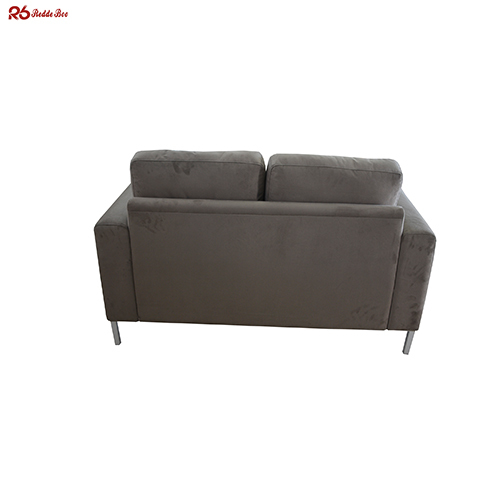Minimalist Design Linen Fabric 2 Seater Cushion Sofa Apartment Furniture