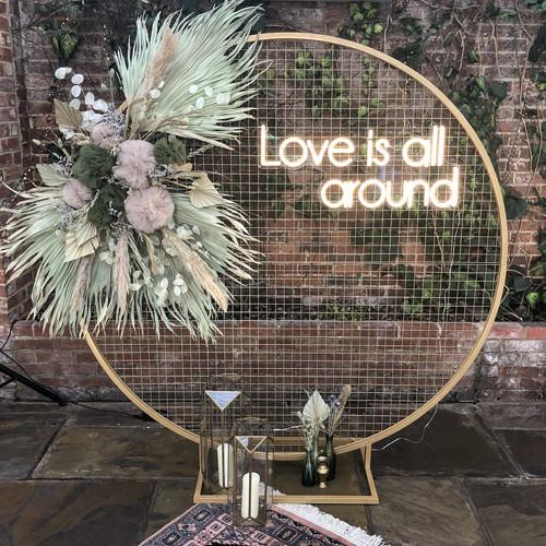 Romantic Neon Sign Shop Advertising 8mm 20cm Acrylic Board