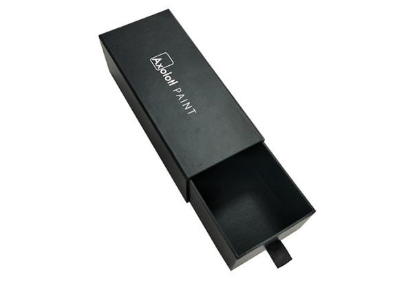 Black Lamination Paper Slide Box ,  Professional Printing Sliding Drawer Gift Boxes