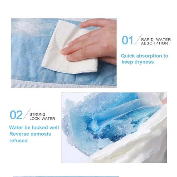 Super Absorbent Adults Wearing Diapers High Absorption PE Back Sheet