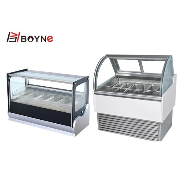 Замораживатель дисплея мороженого магазина чая молока витринного шкафа торта R134a