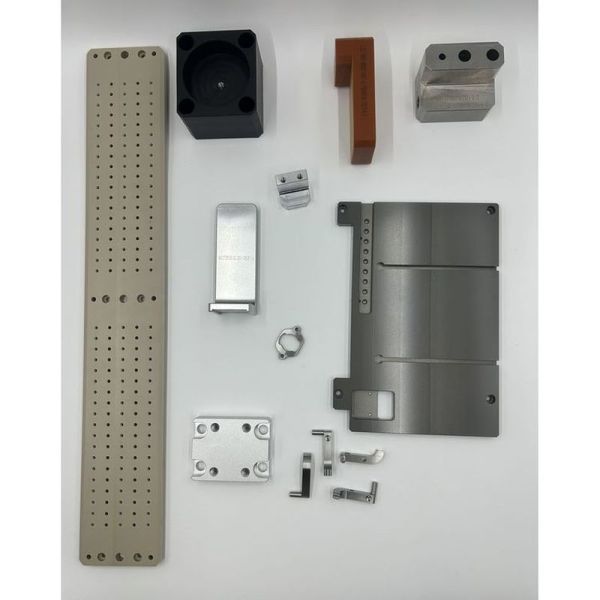 Drilling CNC Custom Parts Black Anodized Aluminum Metal Mechanical Parts for Equipment