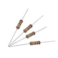 Resistência fixa de película de carbono CFR por meio de um buraco através do eixo 2W 1M 5% 1/8W 1/6W 1/4W 1/2W 1W 3W 5W