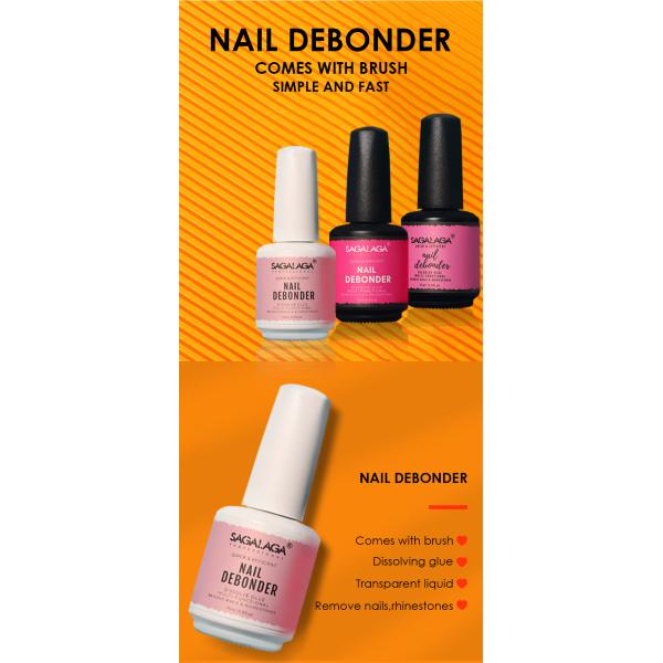 High Quality 15ml Bottle Glue Remover Nail Debonder for Press on Nails Glue Remover Custom Label