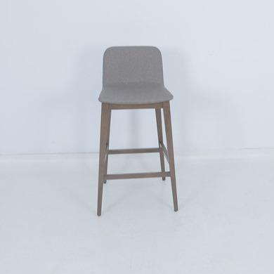 High Density Sponge Wrapped Upholstered Bar Stool Chair For Apartment