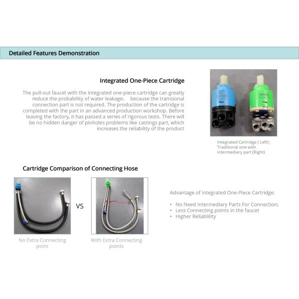 Умный одиночный кран кухни отверстия со смесителем Spout высокой дуги спрейера трубчатым