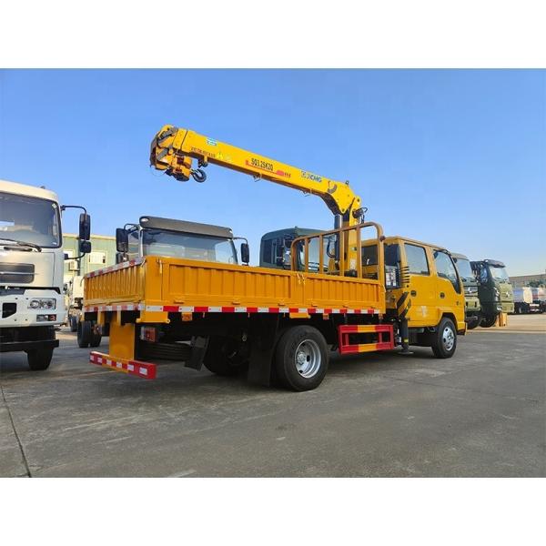 Original Double Cabin ISUZU 4x2 2 Ton 3.2 Ton Crane Mounted Truck