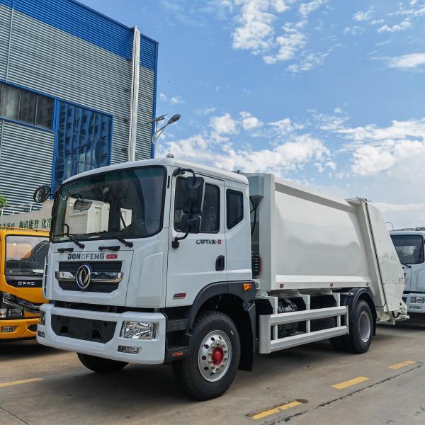 Dongfeng Captain Rear Loader Garbage Truck Compactor Refuse Waste Collection Vehicle