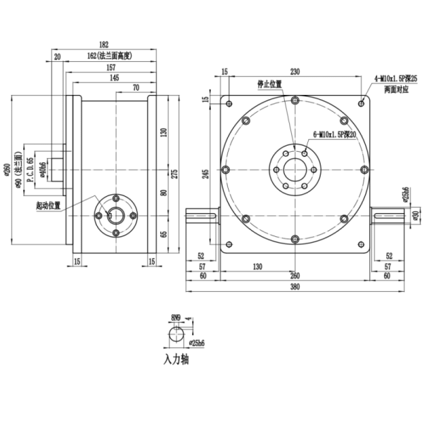 Hby-Db Series Heavy Duty Cam Indexing Table With Cylinder Type Design ±30 Arcse Positional Accuracy