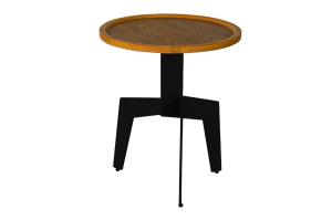 Matte Finish Metal Frame Coffee Tables Luxury Wood Sturdy Construction