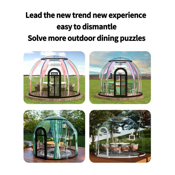 Round camping tent scenic park View Homestay bubble room