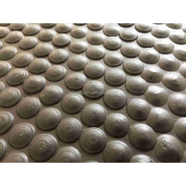 8mm Thickness Double Side Heavy Duty Rubber Horse Stall Mat with Square Hexagon Pattern