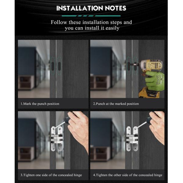 Zinc Alloy Pivot Hidden Butt Cross Special Type Invisible Hinge for Furniture Market