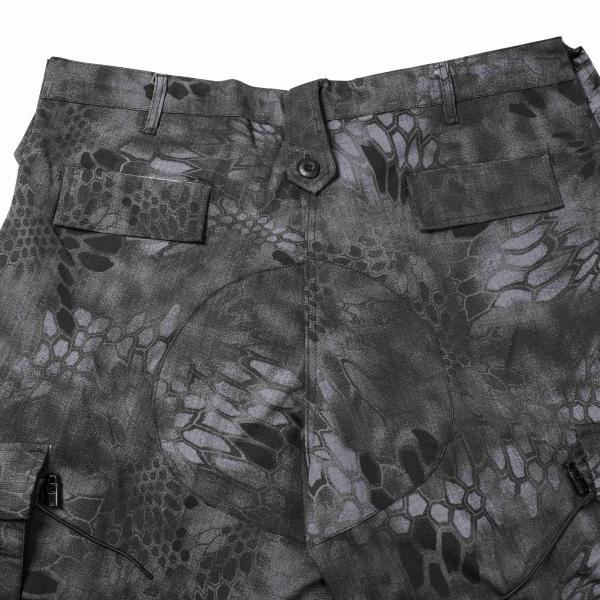 Traje militar de la ropa del combate del ejército de la tela de la tela escocesa del traje de Python del negro del ACU