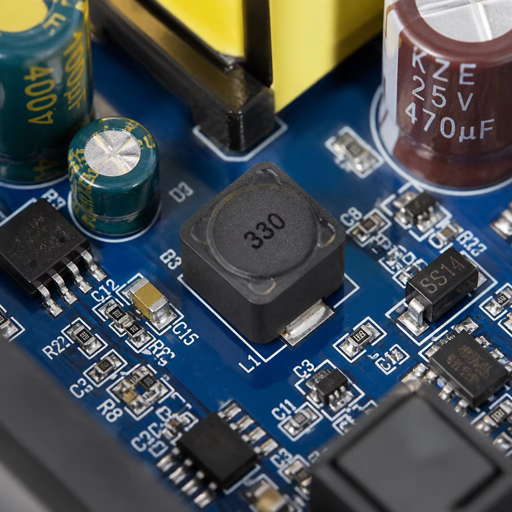 Stable Shielded 330 SMD Power Inductor for Efficient DC-DC Power Converter