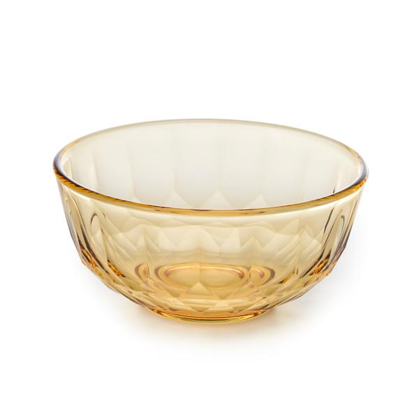 Amber Color Glass Tableware Set Food Glassware Elegant Design Ovens Safe