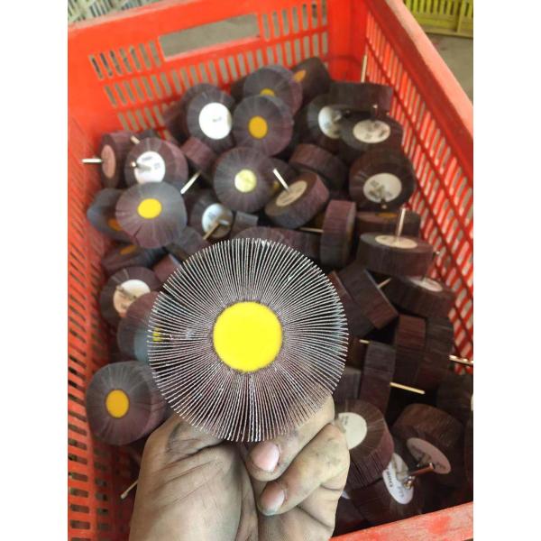 Aluminum Oxide Sanding Flap Wheels for Drill Shank Mounted Custom Size Grit OBM Supported Abrasive Grinding Tool