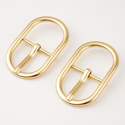 Custom 20mm Gold Metal Pin Belt Buckle for Fashion Women's Clothing