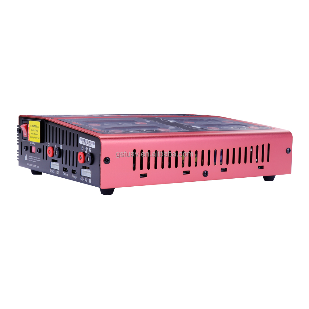 EV-PEAK  CQ3 100W X 4 RC Multi-Functions 4 Channel Smart Intellgents Balance Charger for Lipo LIHV LiFe NiMH NiCd Pd Battery UAV