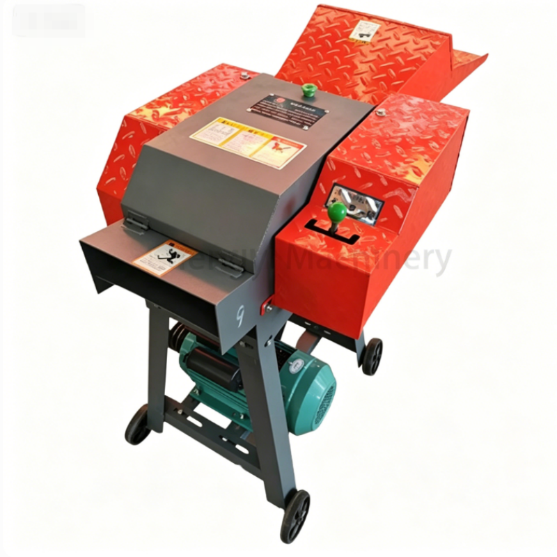 High Strength Steel Durable Chaff Cutter Machine 1 T/H Fodder Cutting Machine