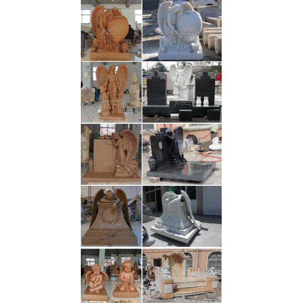 Outdoor Large Luxurious American Big Size Granite Family Mausoleum with Bronze Horse Statue