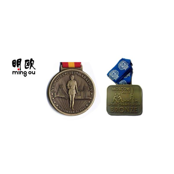New York City Marathon Custom Award Medals For Honor Recipients , Zinc Alloy Material
