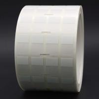 12.7x19.5-9.5mm Cable Adhesive Label 2mil White Matte Translucent Water Resistant Vinyl Cable Label