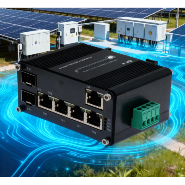 Industrial 7-Port PoE Powered Gigabit Switch with PoE Passthrough SFP