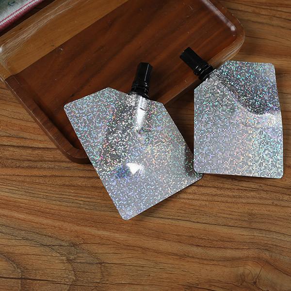 Printed Aluminum Cosmetic Stem Spout Pouch Packaging Mascara Lip Makeup Brush Pouch