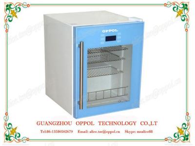 OP-114 OEM Manufactured Single Glass Door Mini Medical Laboratory Refrigerator