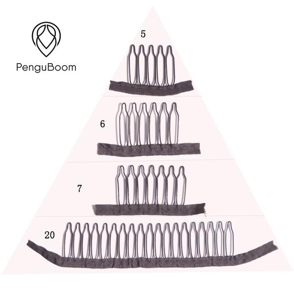 Stainless steel Wig Tools 6 Teeth Wig Cap Clips For Hair Extension Diy
