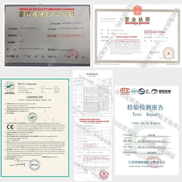 Waterproof Disposable Protective Suits , Virus Protective Clothing CE Certificate