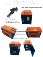 Pistolet laser portable de 1000W pour éliminer les taches de peinture à l'huile