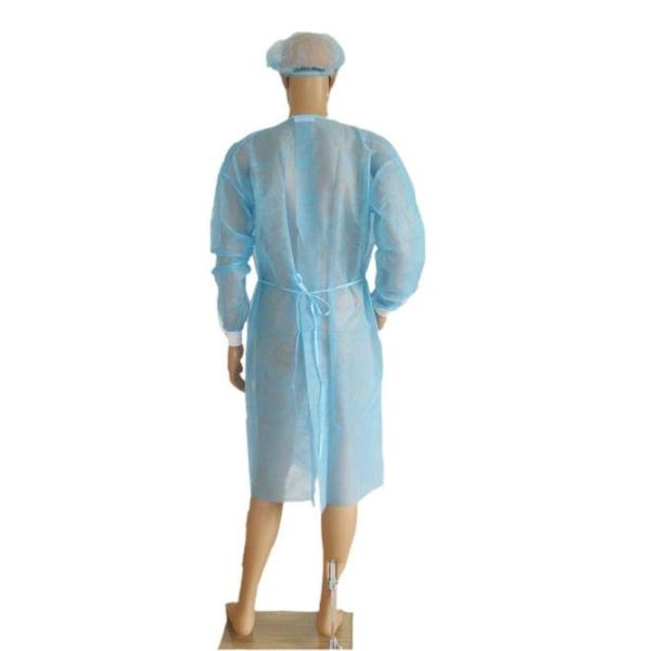 Hospital Long Sleeves Fluid Resistant Non Woven Surgical Gown