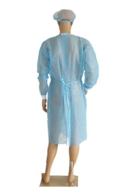 Hospital Long Sleeves Fluid Resistant Non Woven Surgical Gown