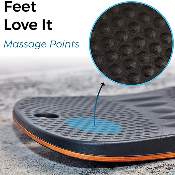 Anti Fatigue Standing Balance Board Wood PU Stability trainer