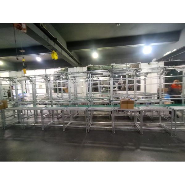Aluminum tube lean anti-static workbench | Electronic production line standardized operation unit