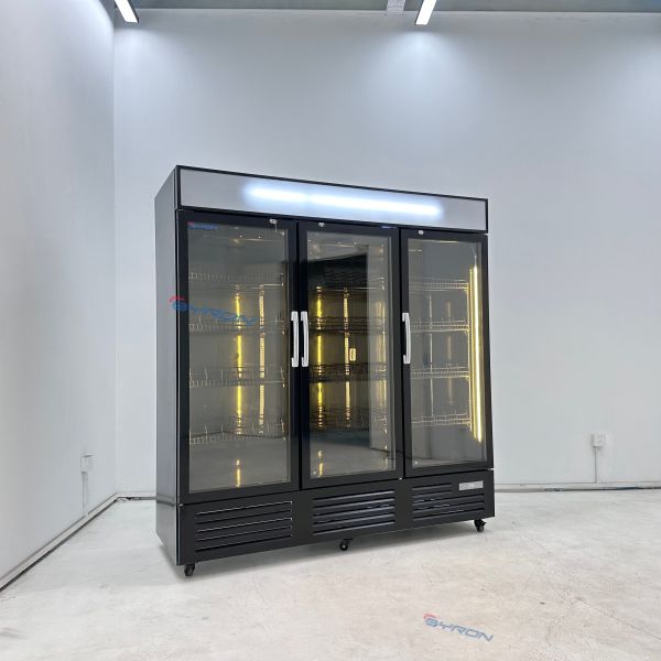Upright Display Fridge Low Noise Upright Display Freezer For Office