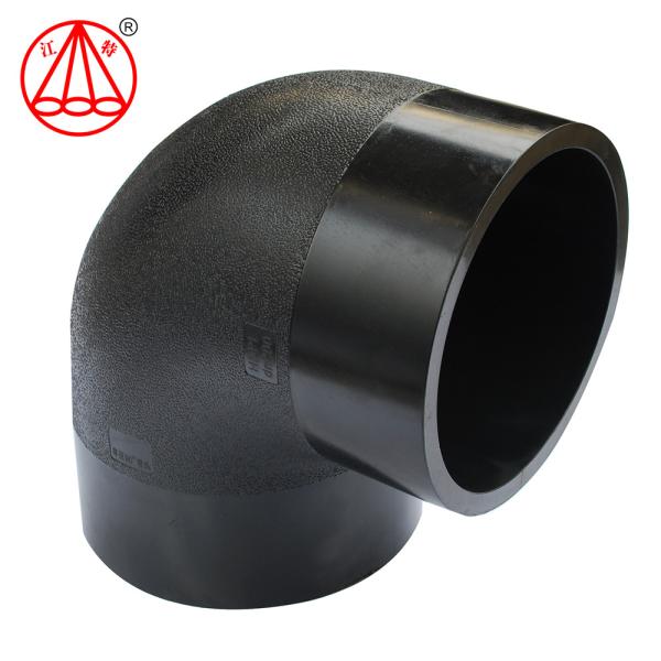 Black Hdpe 90 Degree Elbow , Pe Pipe Fittings  20mm-1200mm Long Working Life