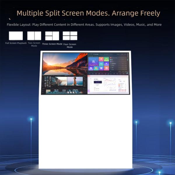 4K Ultra HD LCD 43-85 Inch Touch Screen Anti Tip Base For Digital Signage And Interactive Display