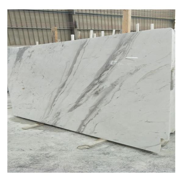Easy Installation Luxury White Stone Volakas Marble Staircase for Hotel Decoration