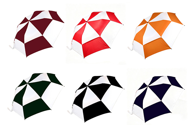 2-Fold Automatic Golf Umbrella with Double-Canopy Vented Design, One-Touch Auto-Open and Ultralight 560g