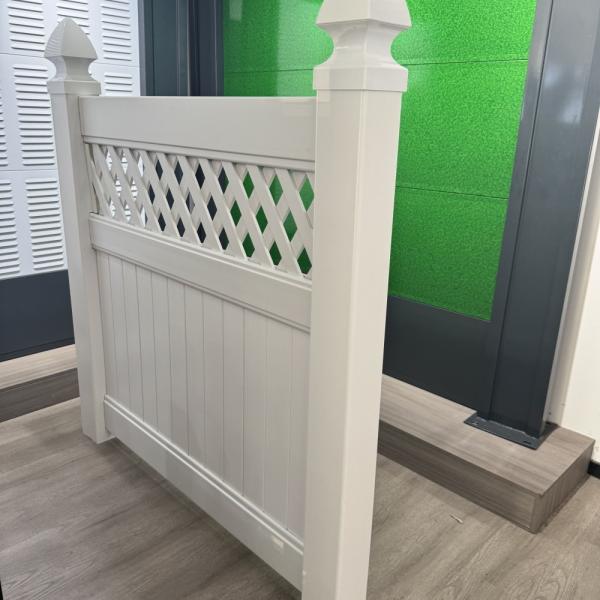 Sustainable Vinyl Fence Pannels Column 2590mm Garden Fence Panels Pvc