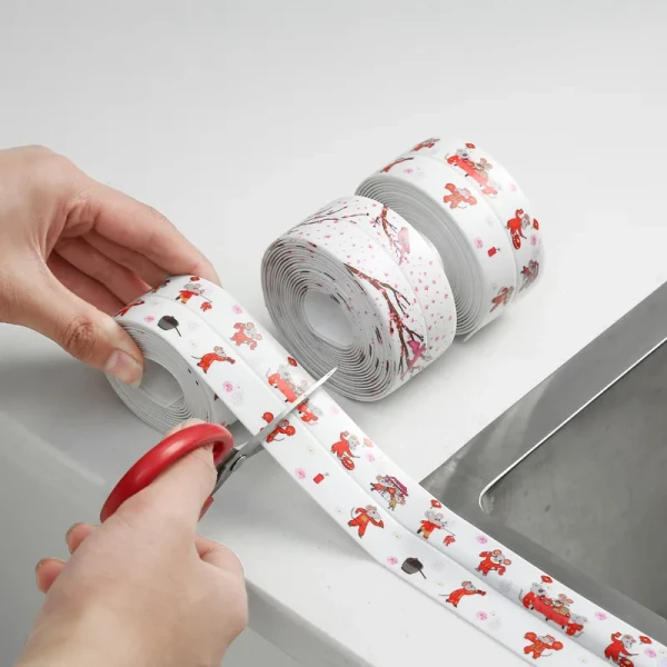 Caulk Strip Tub Caulking Tape Sealing Tape for Kitchen Countertop Sink Bathroom Toilet Bathtub Floor Wall Edge Protector