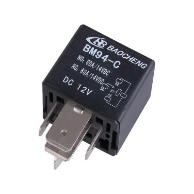 o relé automotivo SPDT de 12V 80A selou BM94 - 12VDC - C - B - S para o limpador de para-brisa