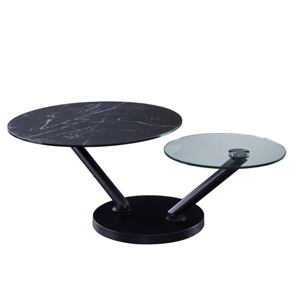 ODM OEM Coffee Cafe Tables Nesting Center Black White Color For Kitchen